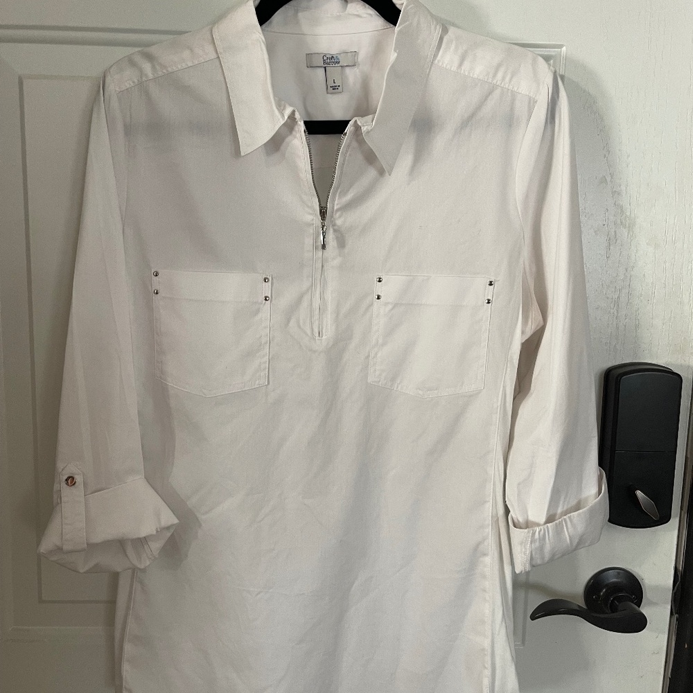 Womens Croft and Barrow whit shirt